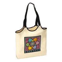 custom cotton tote bag thin reusable cotton bag with interior pockets