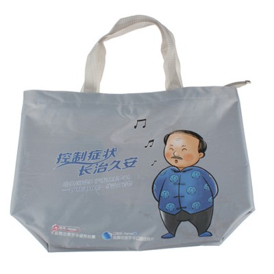 health care product packaging promotion bag 420D nylon polyester tote bag